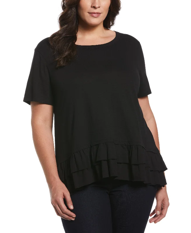 Plus Size Ruffle Tee