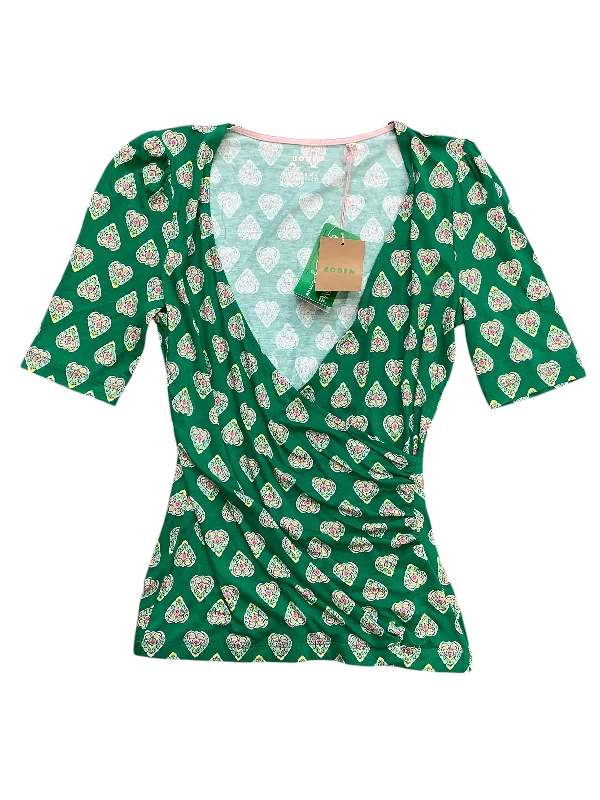 Top Short Sleeve By Boden In Green, Size: Xs