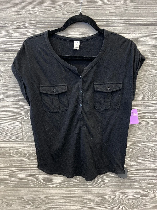 Top Short Sleeve By Old Navy In Black, Size: S