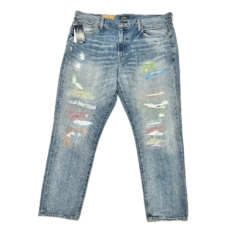 Jeans Designer By Polo Ralph Lauren In Blue Denim, Size: 14