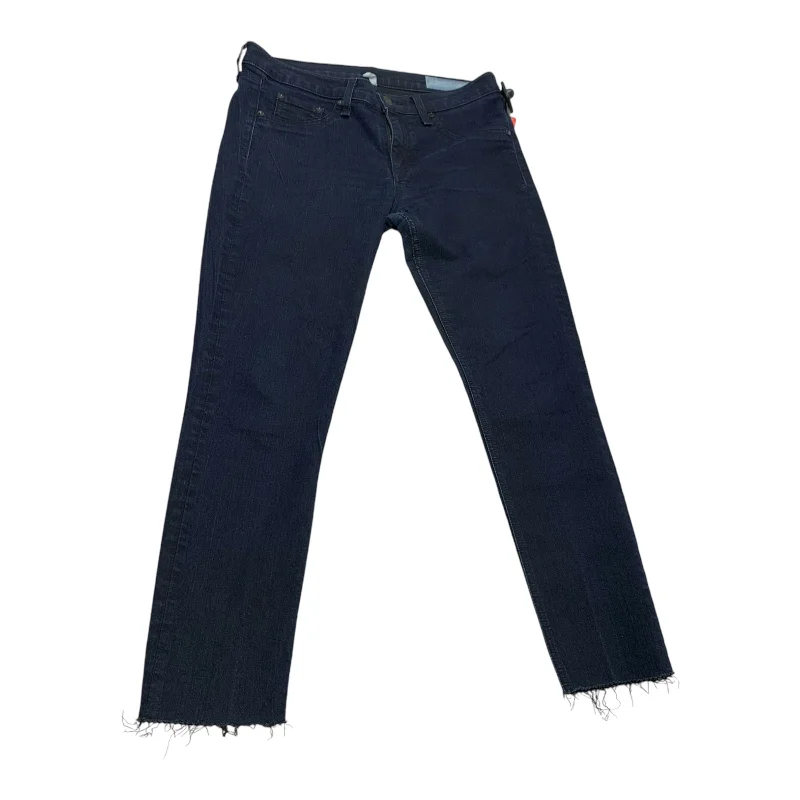 Jeans Jeggings By Rag & Bones Jeans In Blue Denim, Size: 8