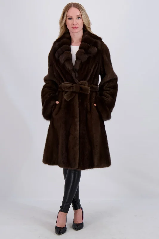 MINK JACKET WITH SABLE