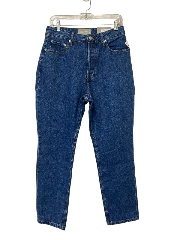 Jeans Straight By Everlane In Blue Denim, Size: 8