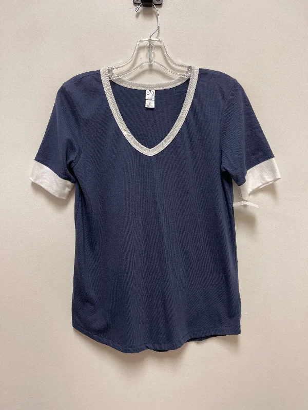 Top Short Sleeve By Alternative In Blue, Size: S