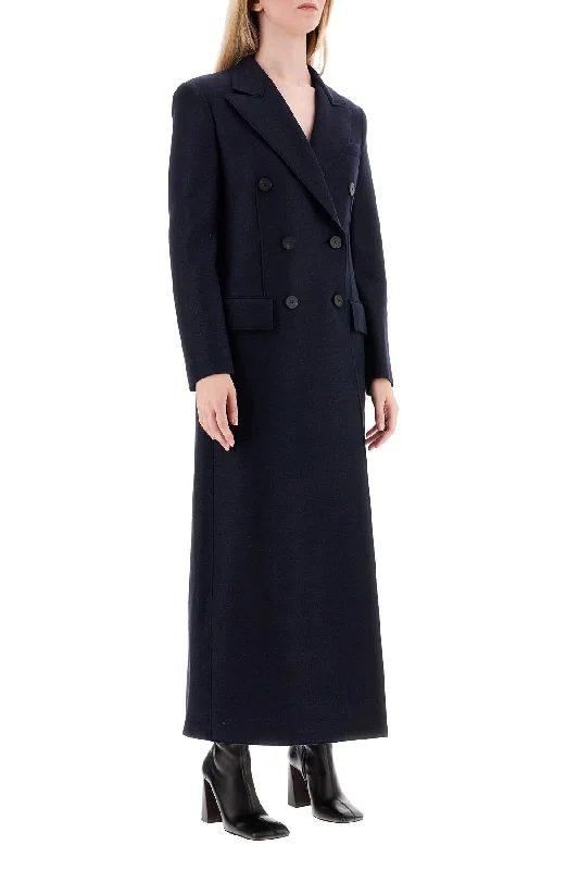 Harris Wharf London Double-Breasted Pressed Wool Coat