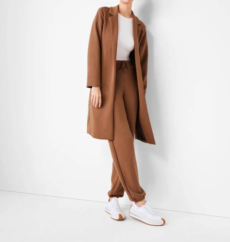 Airessentials Long Jacket In Cocoa