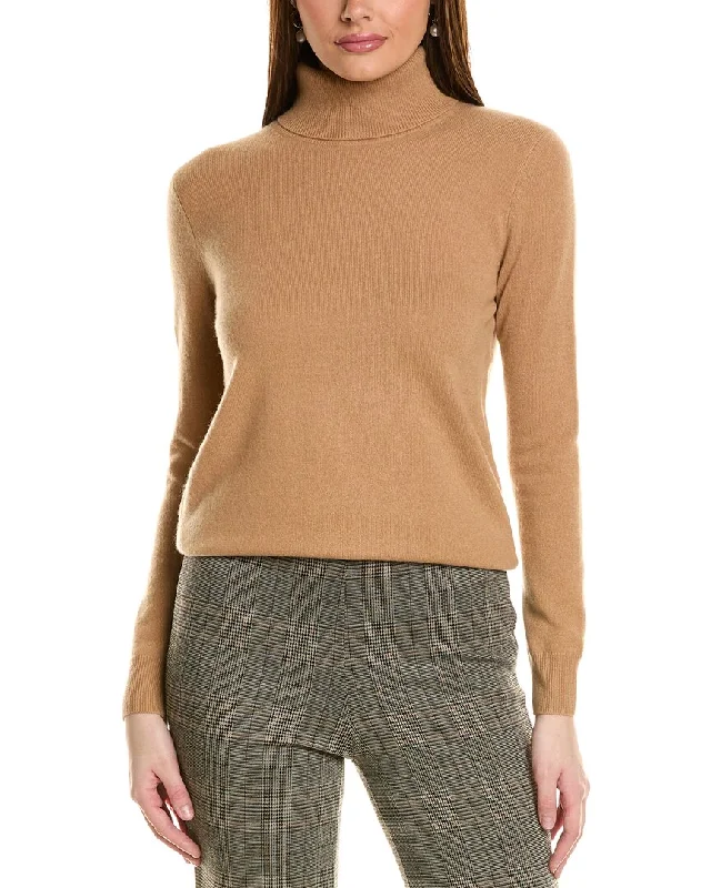 Amicale Cashmere Basic Turtleneck Cashmere Sweater