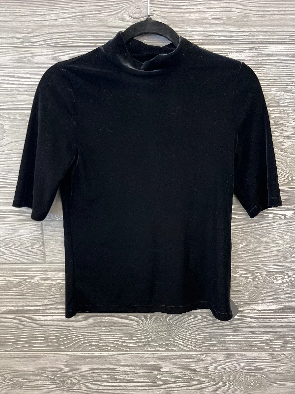 Top Short Sleeve By Banana Republic In Black, Size: S