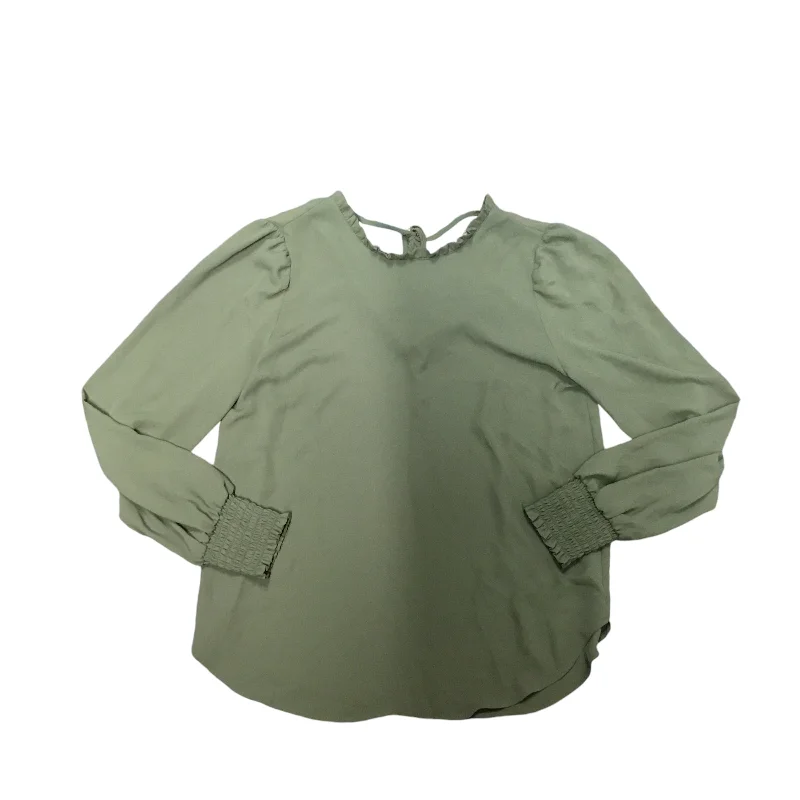 Top Long Sleeve By Loft In Green, Size: Xs