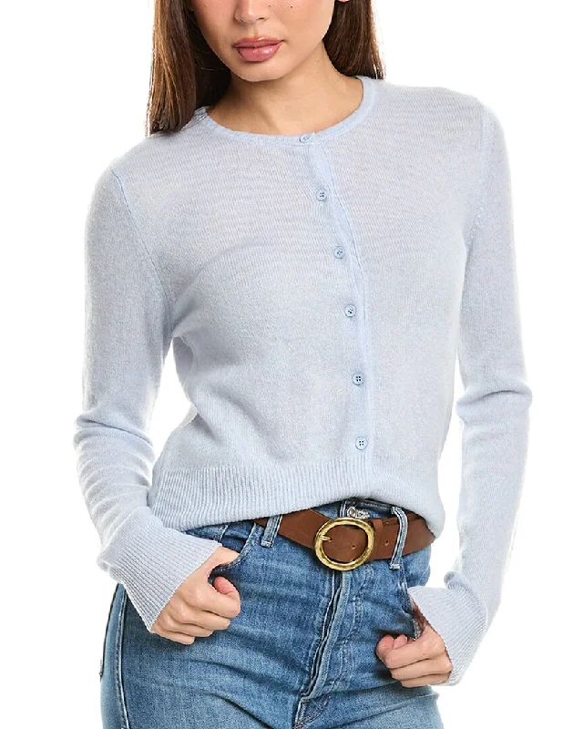 Forte Cashmere Cropped Cashmere Cardigan