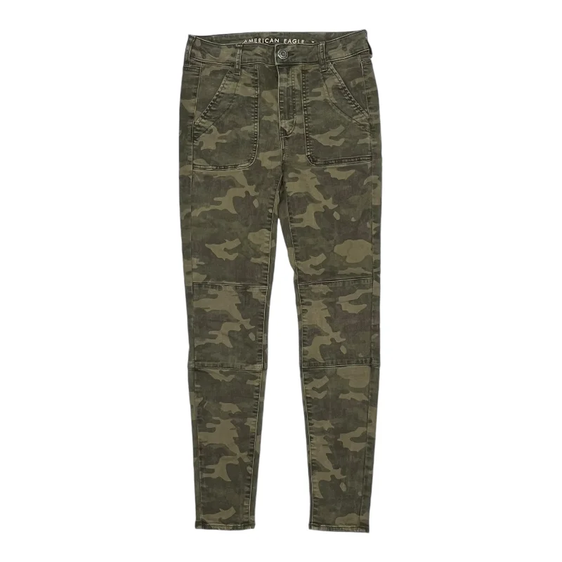 Jeans Skinny By American Eagle In Camouflage Print, Size:6