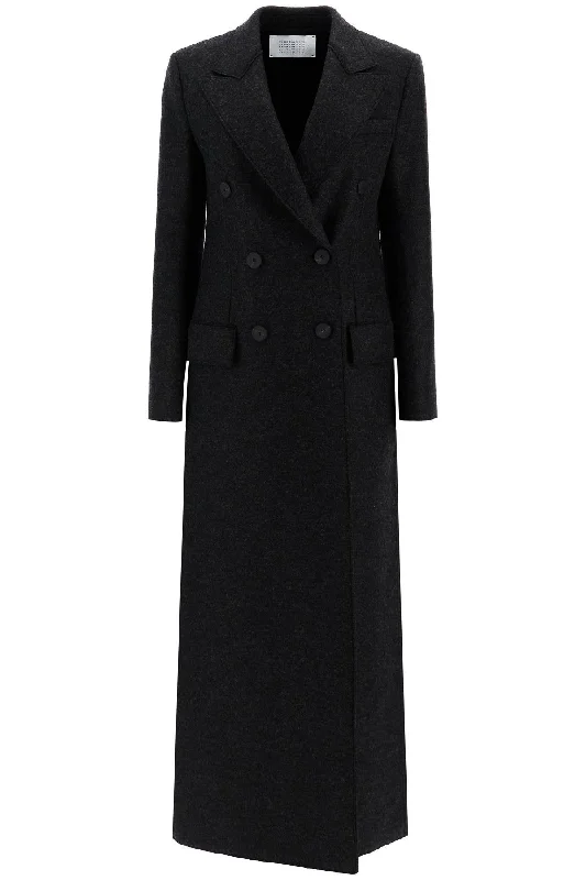 Harris Wharf London Women's Double-Breasted Pressed Wool Coat