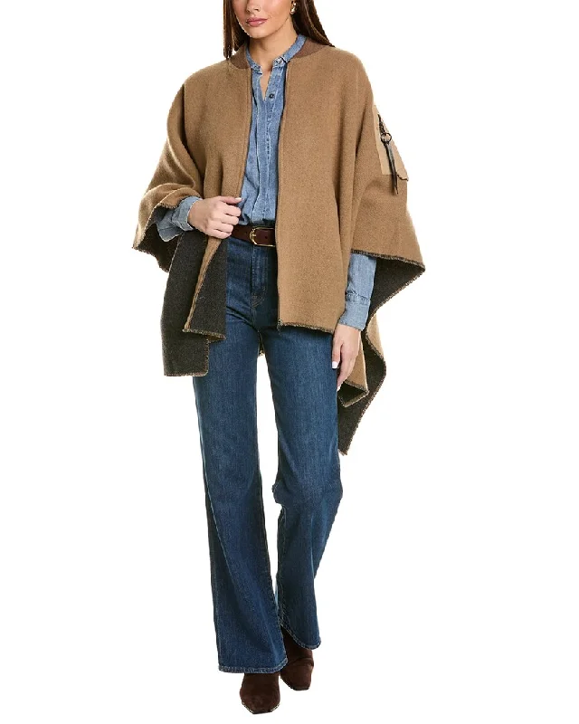 rag & bone Bomber Wool Poncho