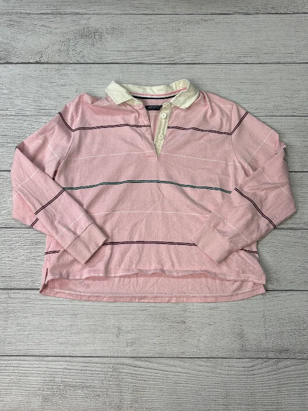 Top Long Sleeve By Vineyard Vines In Light Pink, Size: Xl