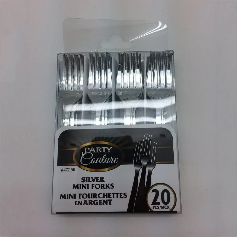 Mini Forks - Silver 20/pkg.