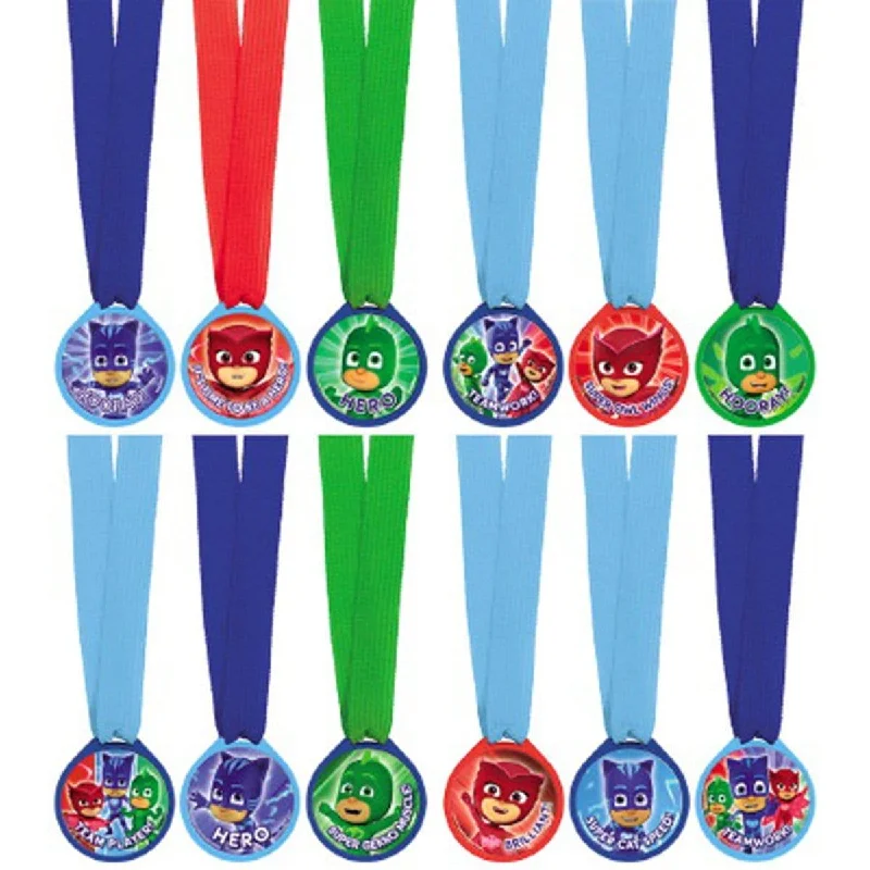 PJ Masks mini award medals, 12 per package