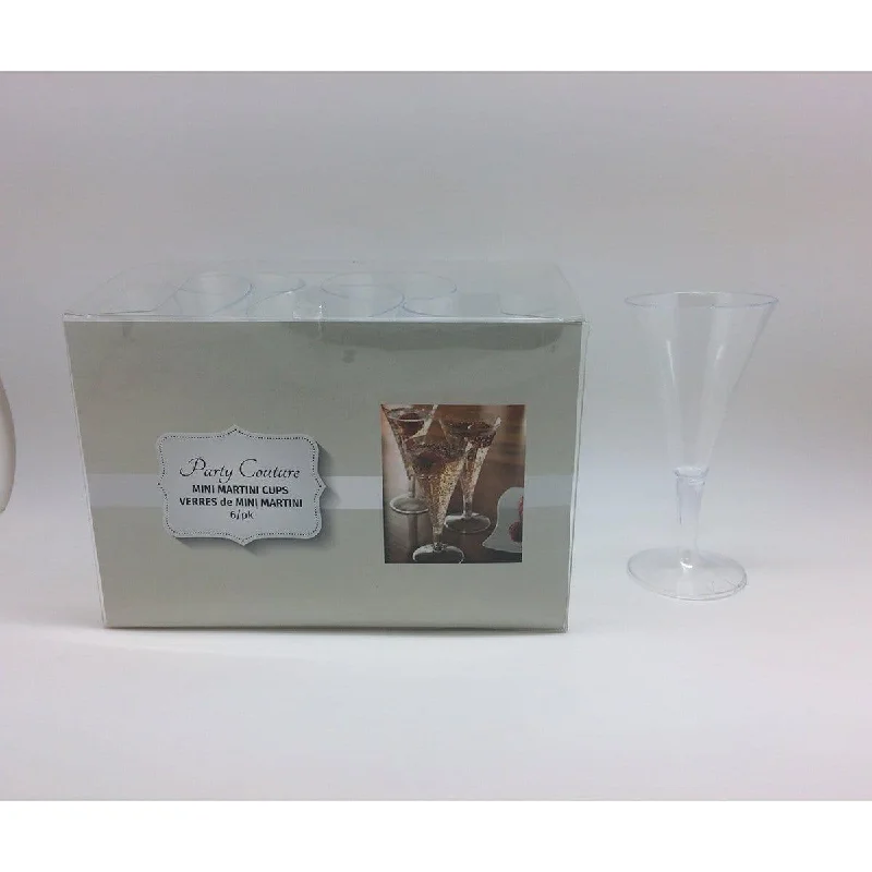 Mini Martini Glasses - Clear 6/pkg.