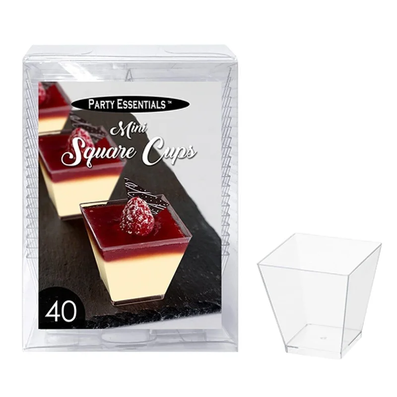 Mini Square Cups 2 Oz., 40 Count