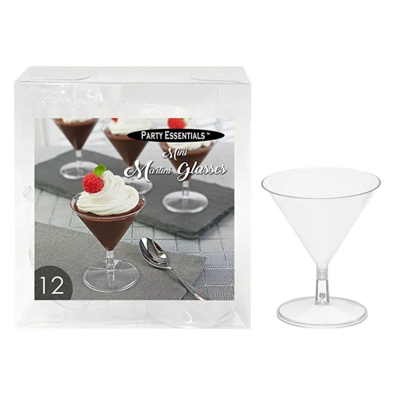 Mini Martini Glasses 2 Oz., 12 Count