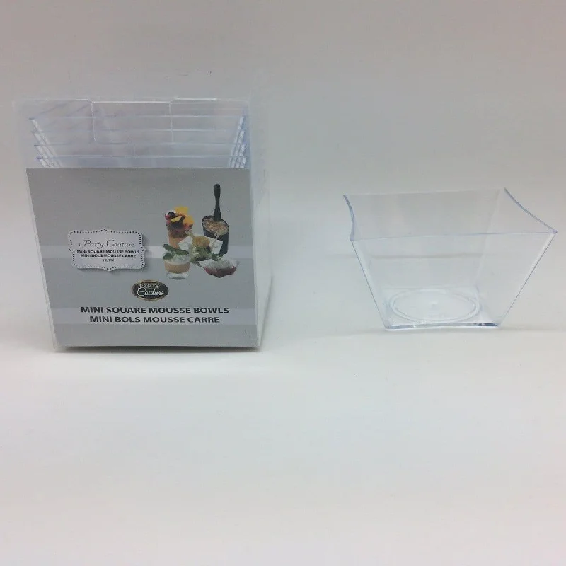 Square Mini Bowl - Clear 12/pkg.