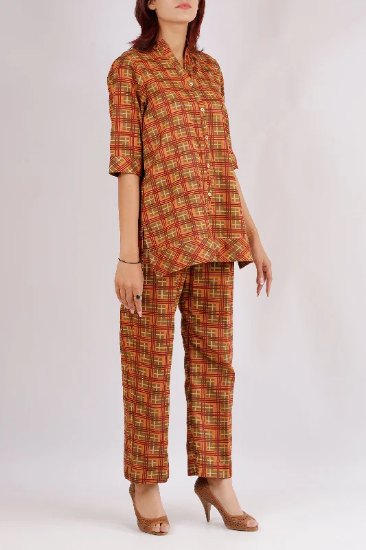 Printed Khaddar Stitched 2 Piece (Shirt/Trouser)