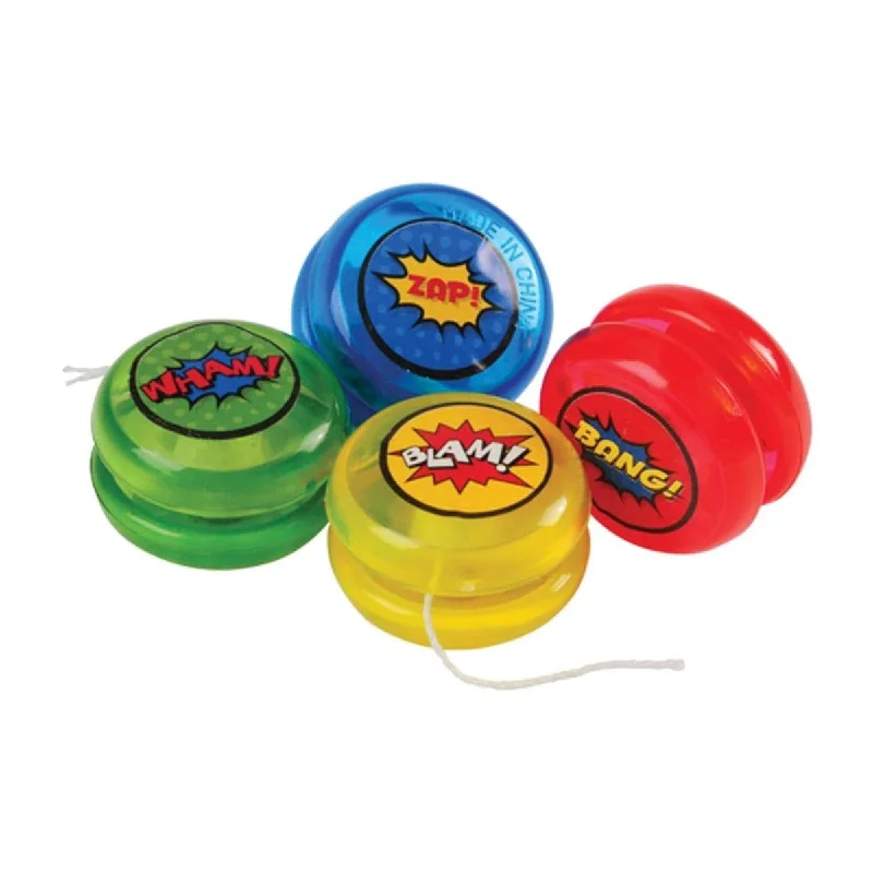 Superhero mini yoyos, 12 per package