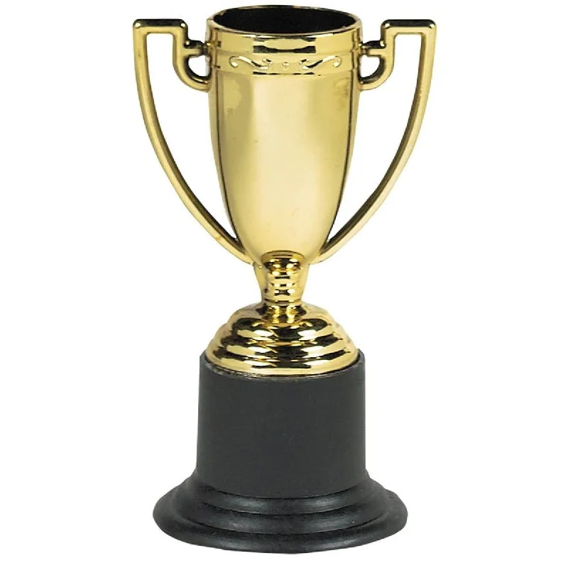 Mini plastic trophy, 8 per package