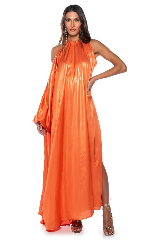 MISS THING TIE SHOULDER MAXI DRESS