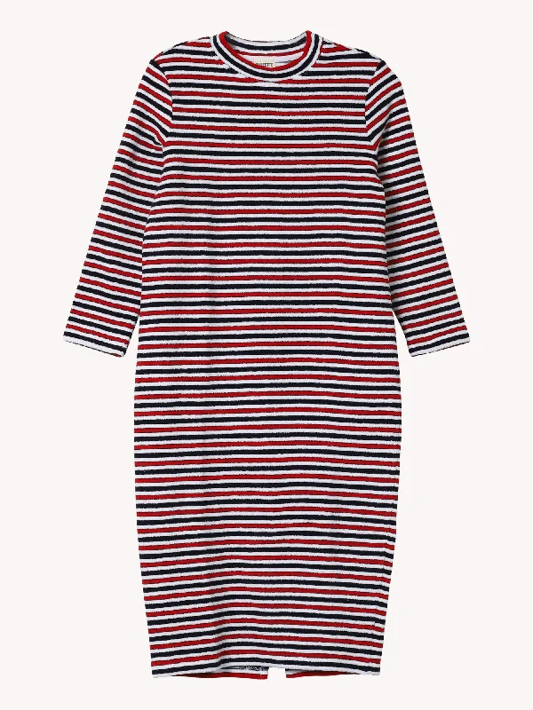 Terry Stripe Midi