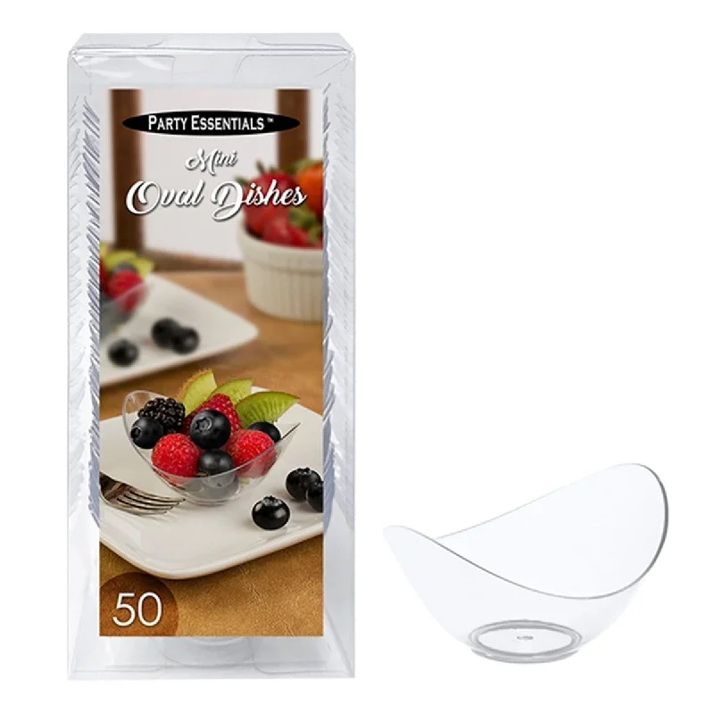 Mini Oval Dishes, 50 Count