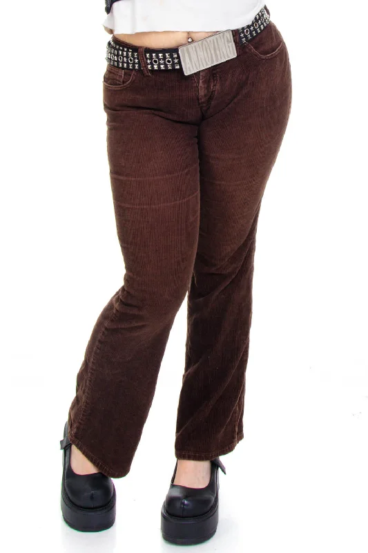 Vintage Y2K Brown Corduroy Pants - M/L