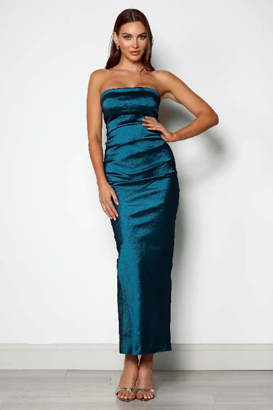 Roman Dress - Teal Blue