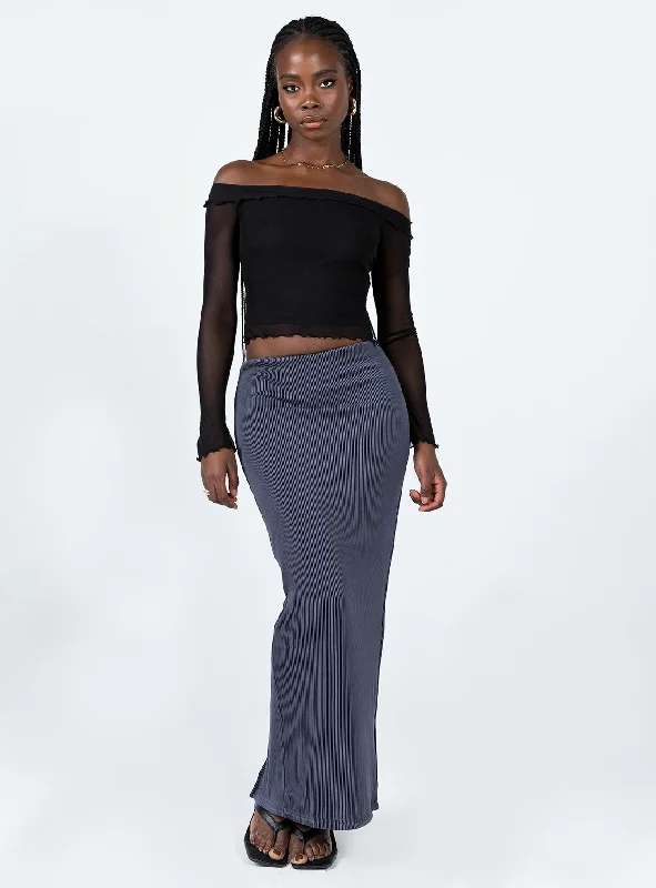 Salte Maxi Skirt Slate