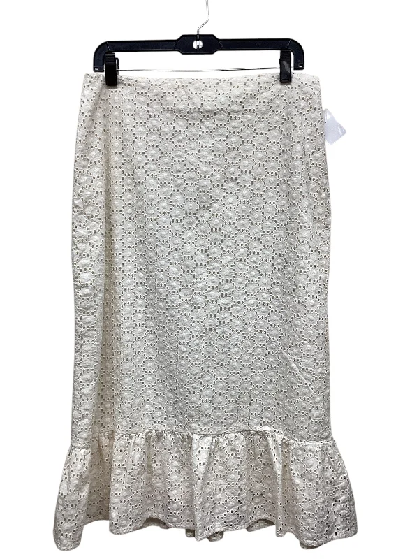 Skirt Maxi By Downeast In Cream, Size: L