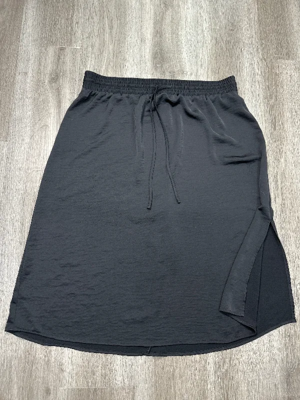 Skirt Midi By A New Day In Black, Size: Xl