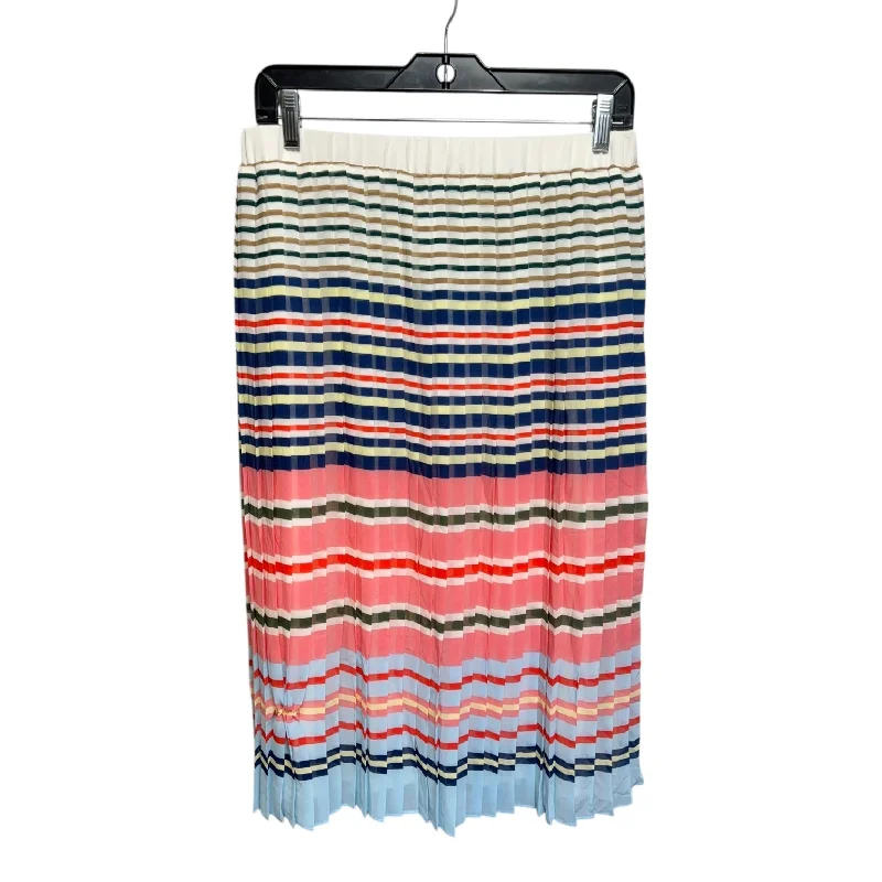 Skirt Midi By Banana Republic In Striped Pattern, Size: S