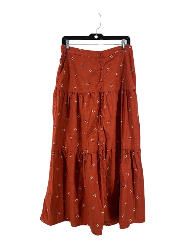 Skirt Midi By Old Navy In Copper, Size: M