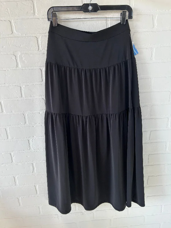 Skirt Midi By Simply Vera In Black, Size: 6