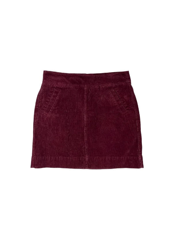 Skirt Mini & Short By Loft In Red, Size: 6p