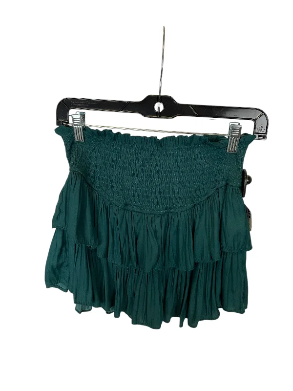 Skirt Mini & Short By Mustard Seed In Green, Size: S