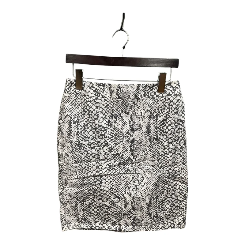 Skirt Mini & Short By New York And Co In Snakeskin Print, Size: S