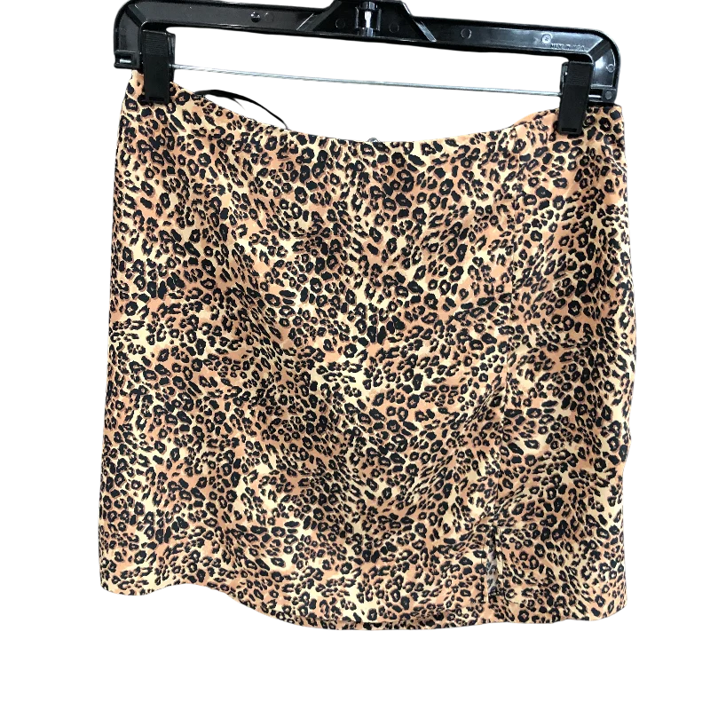 Skirt Mini & Short By Primark In Animal Print, Size: 8